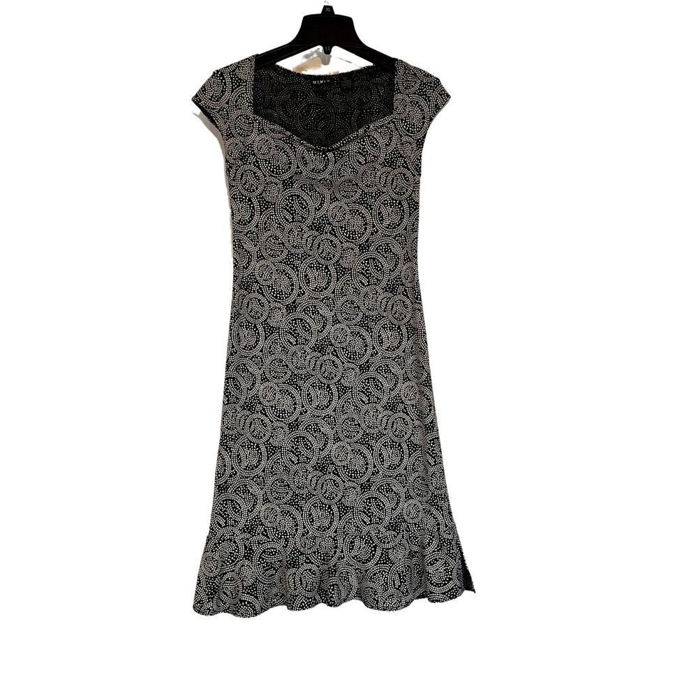 Mixit Small Black and White Sleeveless Dress Party Business Work Casual Bodycon